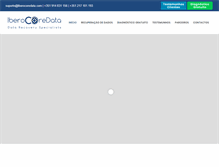 Tablet Screenshot of iberocoredata.com